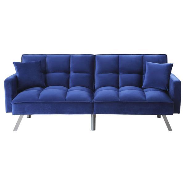 Mecene Adjustable Sofa - Blue Velvet 
