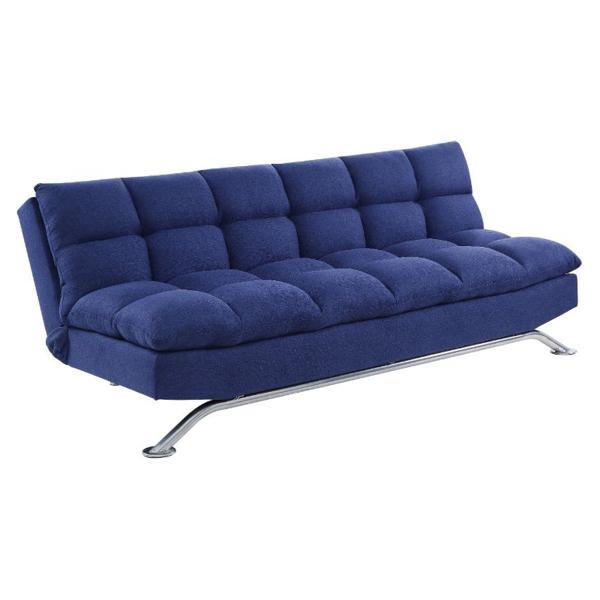 Petokea Adjustable Sofa - Blue Fabric - Metal Leg 