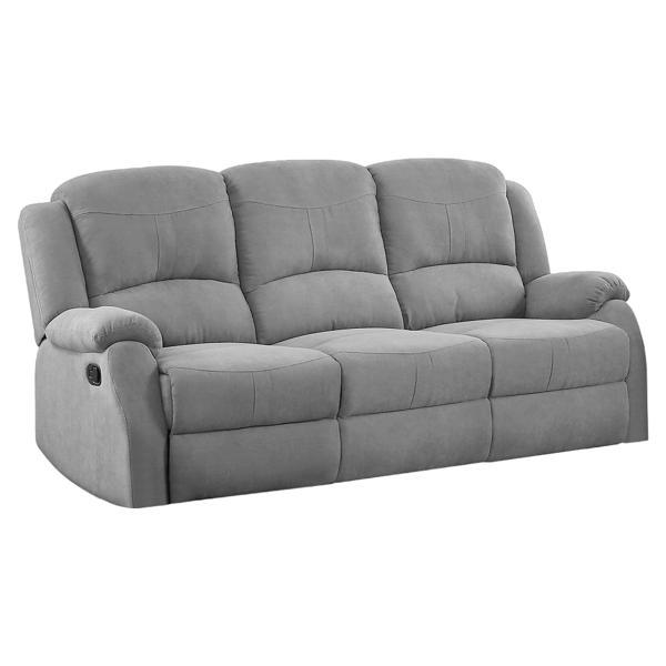 Zorina 82 in. Motion Sofa - Gray Fabric - Wooden Inner Frame 