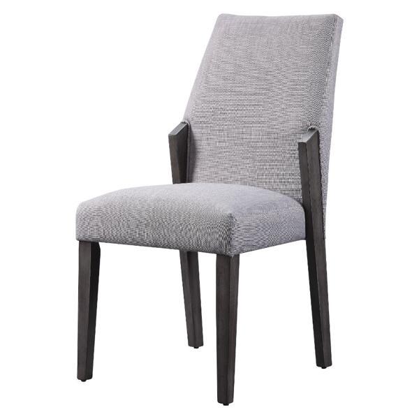 Belay Side Chair - Gray Fabric and Gray Oak Finish - Set of 2 