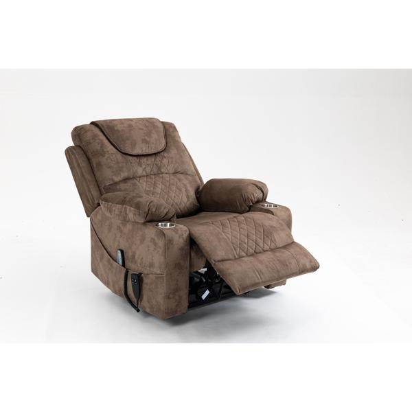 Dahlia 74" Recliner - Extra Large - Brown Velvet 
