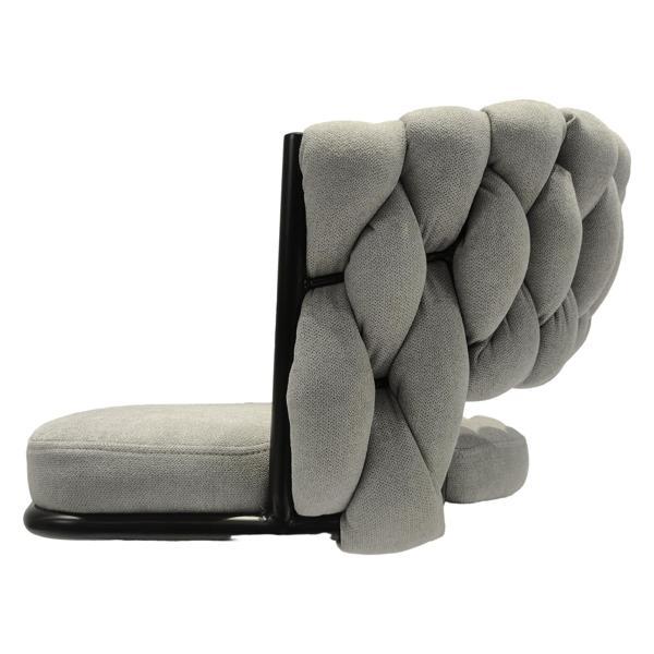Evans 28" Bar Chair - Linen Woven Bar Stool - Grey 