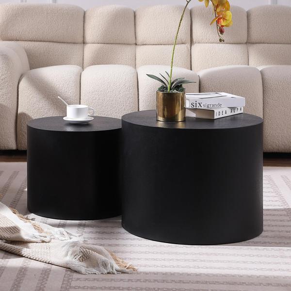 Borland 19"L x 19"W Table - Matte Black 