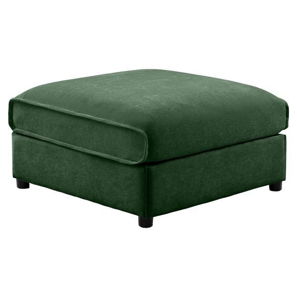 Aurelin Ottoman - Green Chenille 