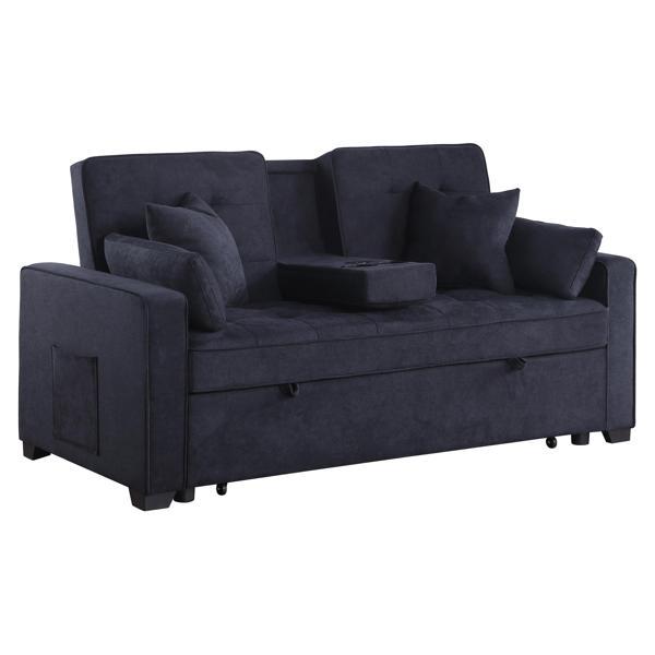 Sutrel Cody II 70" Loveseat - Sleeper - Dark Gray Woven Fabric 