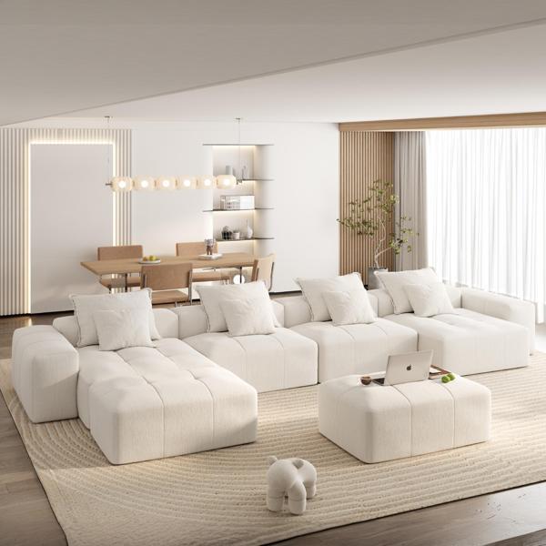 Lysandir 26"H Sofa - Sparkling Chenille Fabric Soft Cushion - Beige 