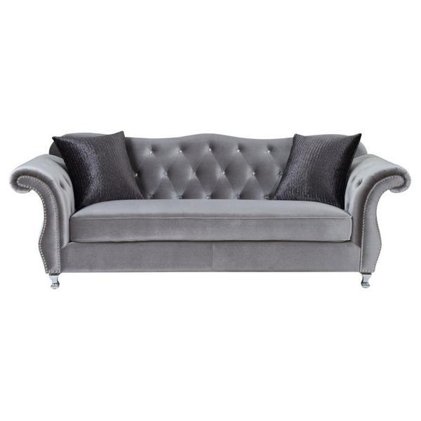 Frostine Rolled Arm Tufted Sofa - Thumbnail 3