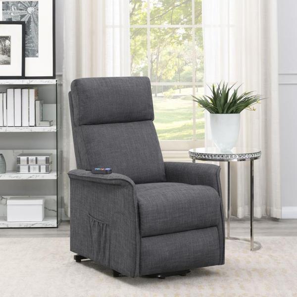 Herrera Upholstered Power Lift Massage Chair - Thumbnail 3
