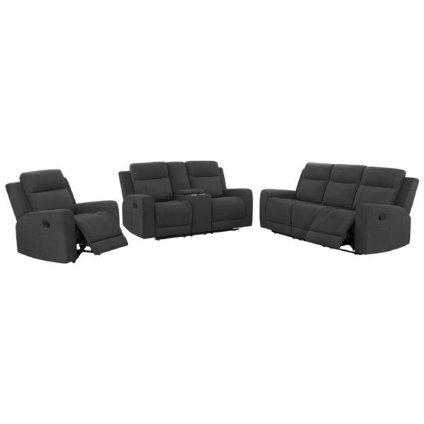 Brentwood Upholstered Reclining Sofa Set - Thumbnail 4