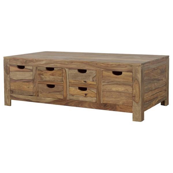 Esther 6-Drawer Solid Wood Coffee Table