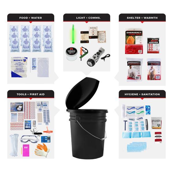 Comfort Survival Kit - Bucket and Lid 
