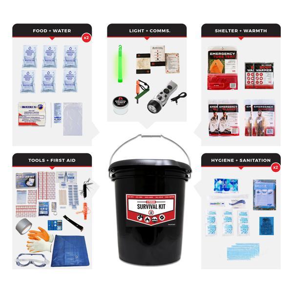 Bucket Survival Kit - 72-Hour Emergency Kit 