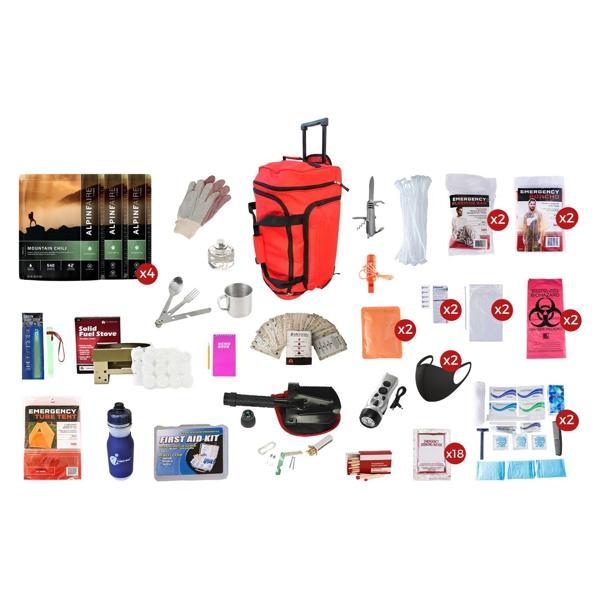 Food Storage Survival Kit - 14 Day - Rolling Bag – Deluxe 