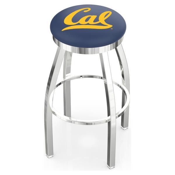 University of California Swivel Bar Stool - Chrome Finish - Style E 