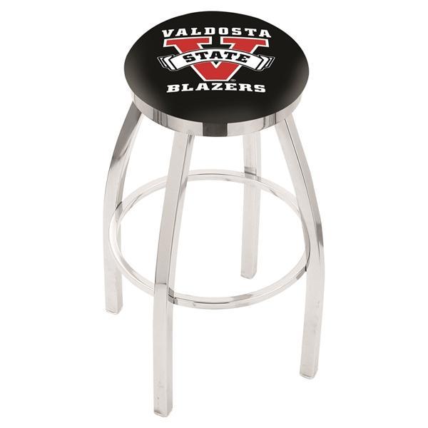 Valdosta State University Swivel Bar Stool - Chrome Finish - Style E 