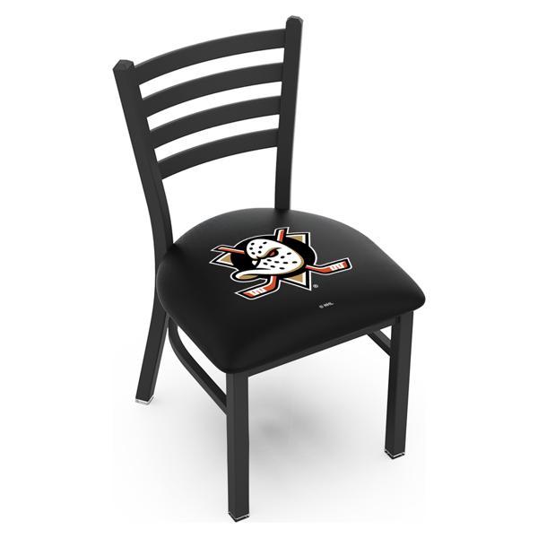 Anaheim Ducks Chair - Black Wrinkle Finish - 18" Seat Height - Commercial Grade Vinyl 