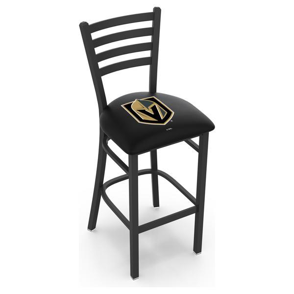 Vegas Golden Knights Stationary Counter Stool - 25" Seat Height - Black Wrinkle Finish - Commercial Grade Vinyl 