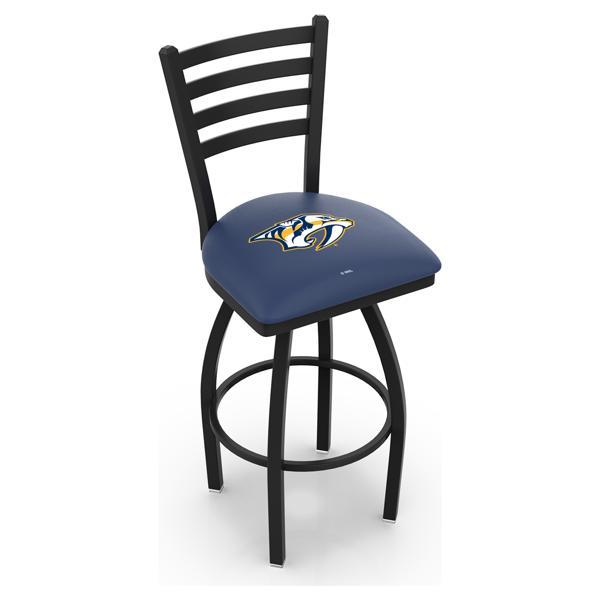 Nashville Predators Swivel Counter Stool - 25" Seat Height - Black Wrinkle Finish 