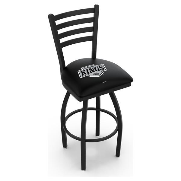 Los Angeles Kings Swivel Counter Stool - 25" Seat Height - Black Wrinkle Finish 