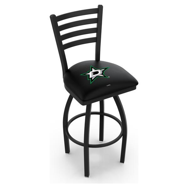 Dallas Stars Swivel Counter Stool - 25" Seat Height - Black Wrinkle Finish 