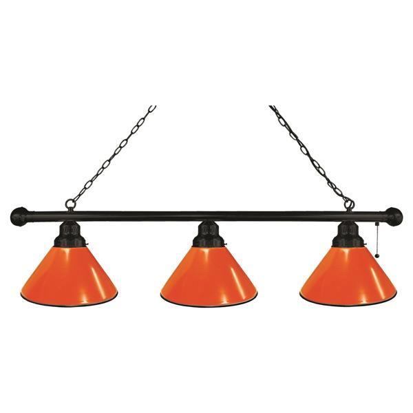 Orange 3-Shade Billiard Light - Polypropylene Shades 