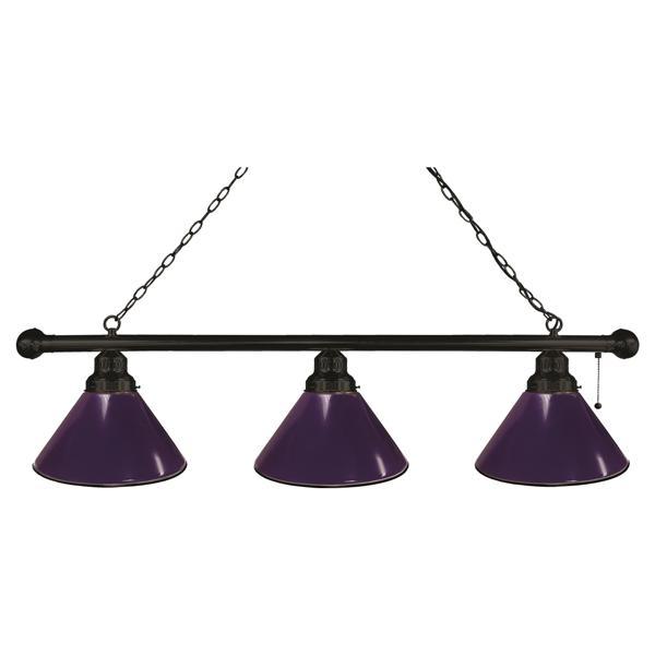 Purple 3-Shade Billiard Light - Polypropylene Shades 