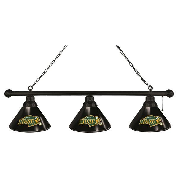North Dakota State University 3-Shade Billiard Light - Polypropylene Shades - Logo 1 