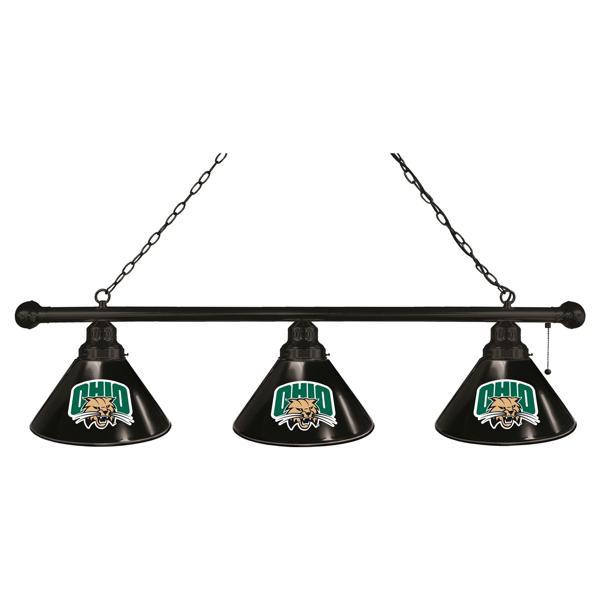 Ohio University 3-Shade Billiard Light - Polypropylene Shades 