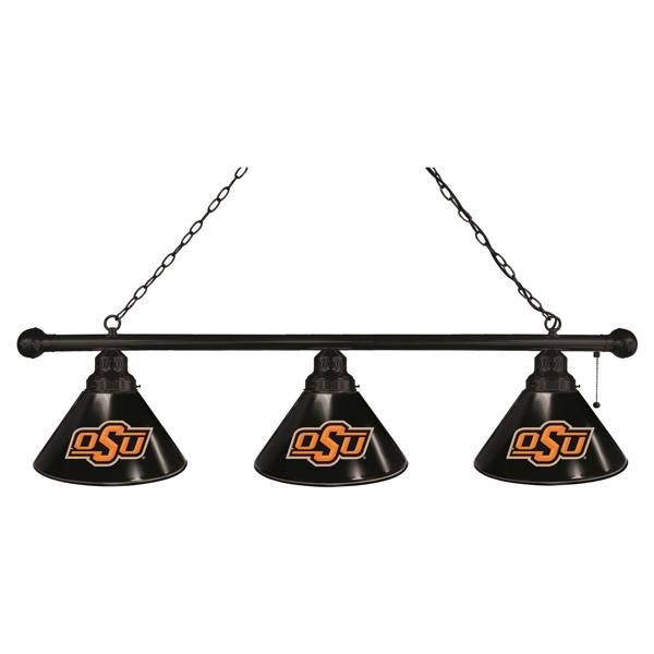 Oklahoma State University 3-Shade Billiard Light - Polypropylene Shades 