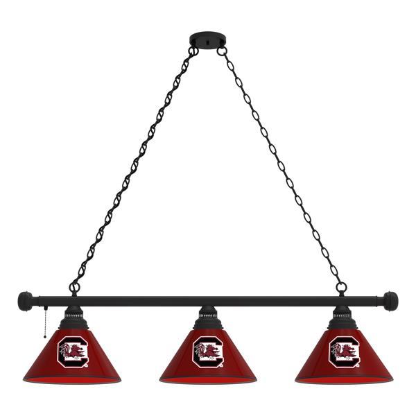 University of South Carolina 3-Shade Billiard Light - Polypropylene Shades 