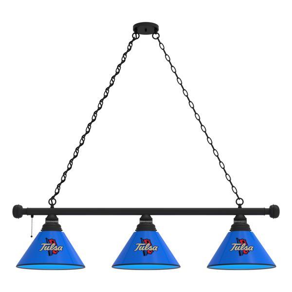 University of Tulsa 3-Shade Billiard Light - Polypropylene Shades 