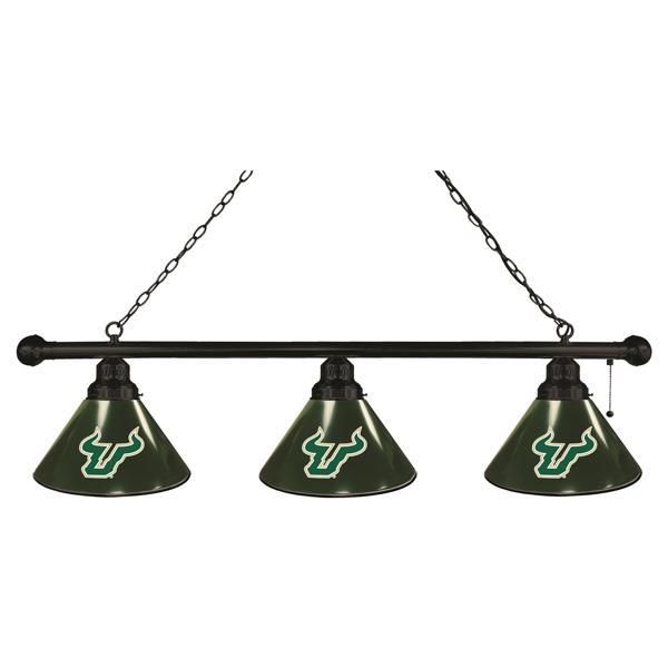 University of South Florida 3-Shade Billiard Light - Polypropylene Shades 