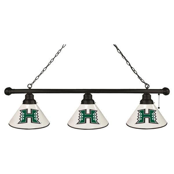 University of Hawaii 3-Shade Billiard Light - Polypropylene Shades 