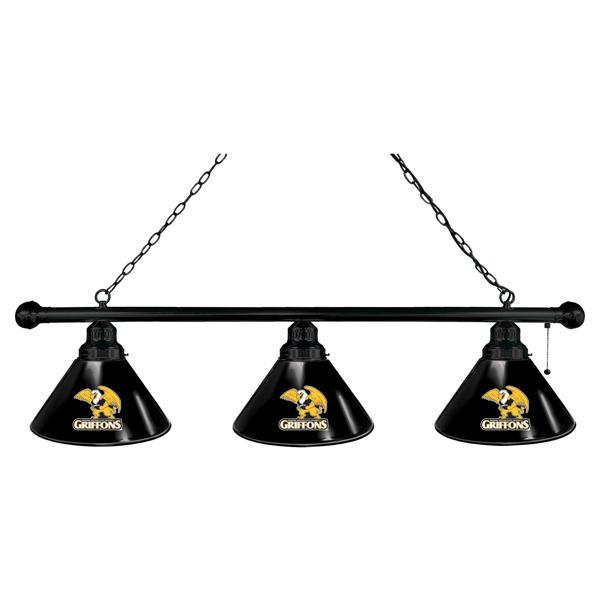 Missouri Western State University 3-Shade Billiard Light - Polypropylene Shades 