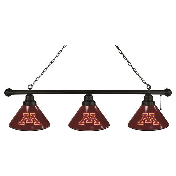 University of Minnesota 3-Shade Billiard Light - Polypropylene Shades 