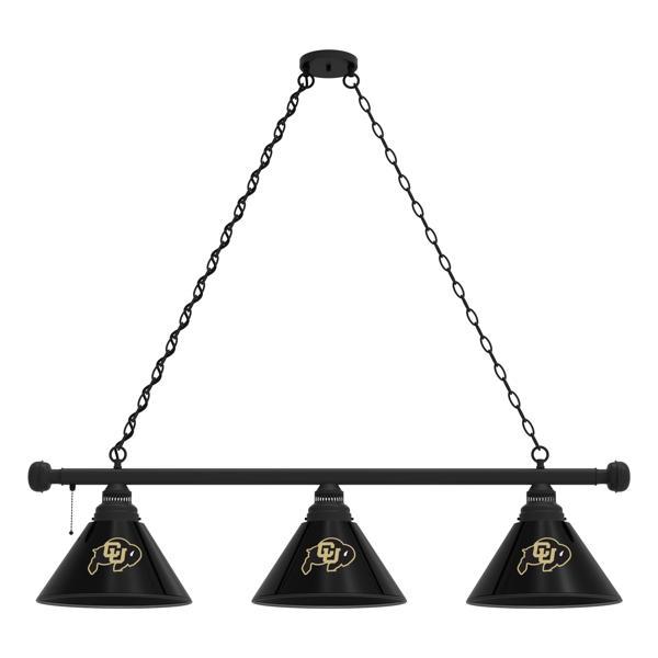 University of Colorado 3-Shade Billiard Light - Polypropylene Shades 