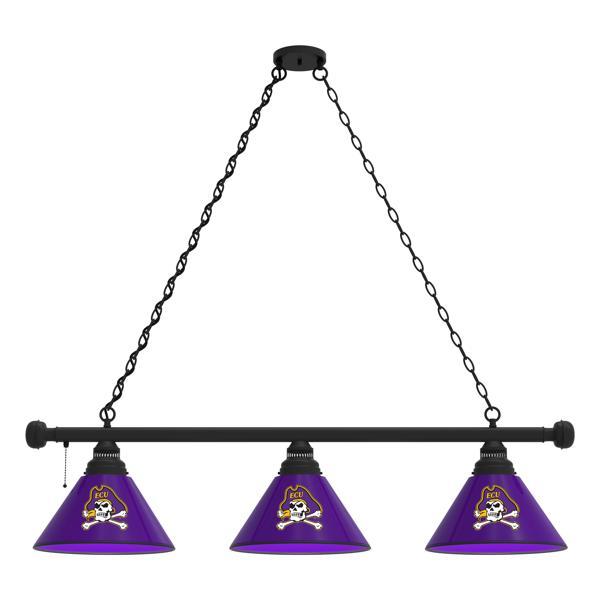 East Carolina University 3-Shade Billiard Light - Polypropylene Shades 