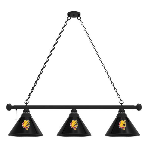 Ferris State 3-Shade Billiard Light - Polypropylene Shades 