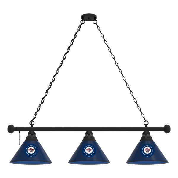 Winnipeg Jets 3-Shade Billiard Light - Polypropylene Shades 