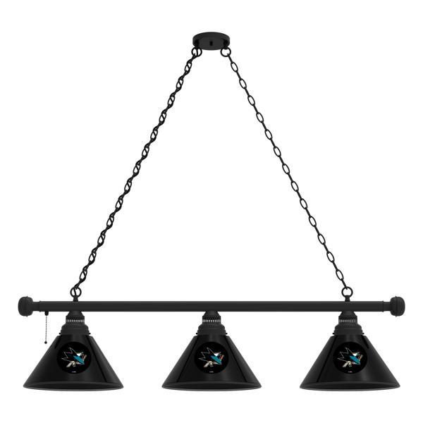 San Jose Sharks 3-Shade Billiard Light - Polypropylene Shades 