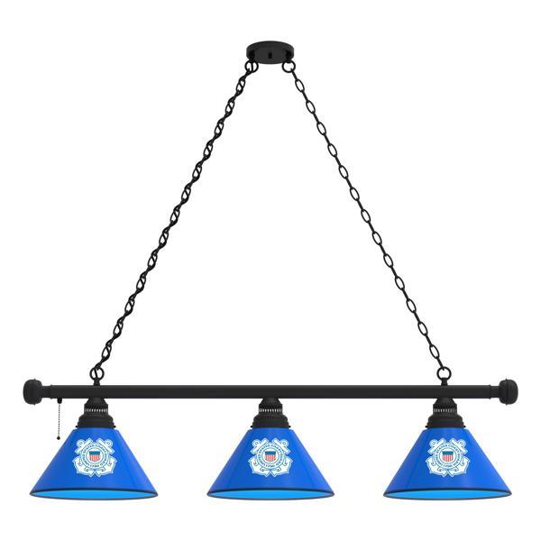 United States Coast Guard 3-Shade Billiard Light - Polypropylene Shades 