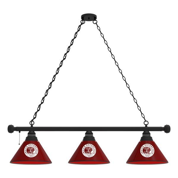 Indian Motorcycle 3-Shade Billiard Light - Polypropylene Shades - Logo 1 