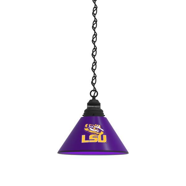 Louisiana State University 11" Single Shade Pendant Light - 4 Hang Chain - UL Approved 
