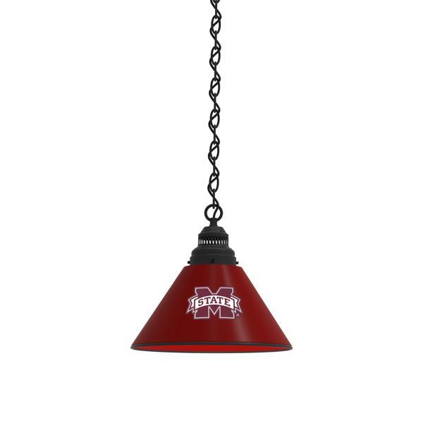 Mississippi State University 11" Single Shade Pendant Light - 4 Hang Chain - UL Approved 