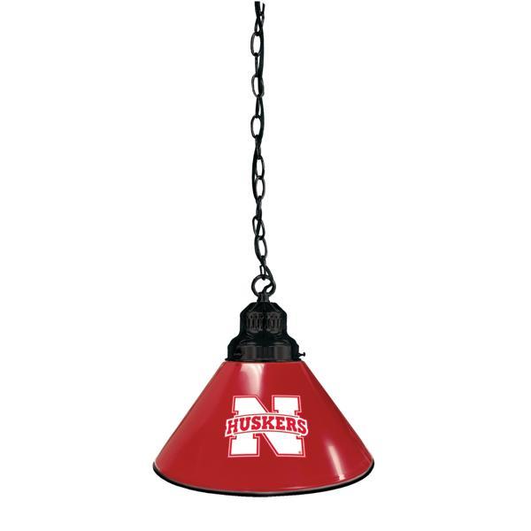University of Nebraska 11" Single Shade Pendant Light - 4 Hang Chain - UL Approved 