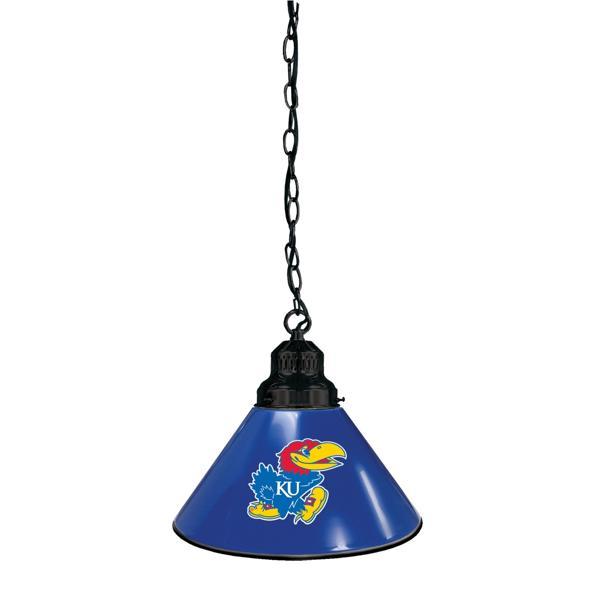 University of Kansas 11" Single Shade Pendant Light - 4 Hang Chain - UL Approved 