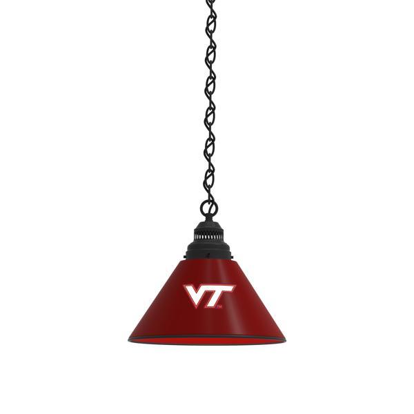 Virginia Tech University 11" Single Shade Pendant Light - 4 Hang Chain - UL Approved 