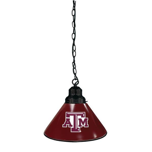 Texas A&M 11" Single Shade Pendant Light - 4 Hang Chain - UL Approved 