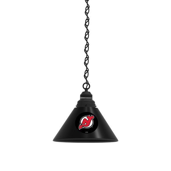 New Jersey Devils 11" Single Shade Pendant Light - 4 Hang Chain - UL Approved 