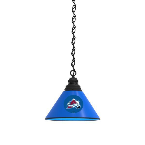 Colorado Avalanche 11" Single Shade Pendant Light - 4 Hang Chain - UL Approved 